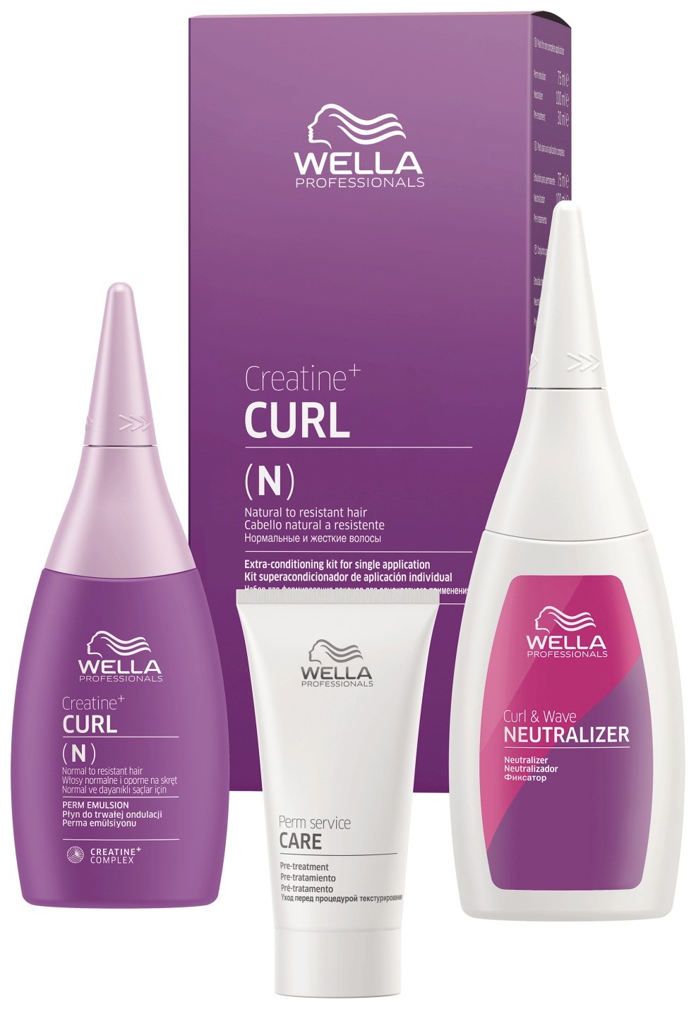 Купить Набор средств для волос Wella Professionals Creatine+ Curl (N) 30 мл + 75 мл + 100 мл