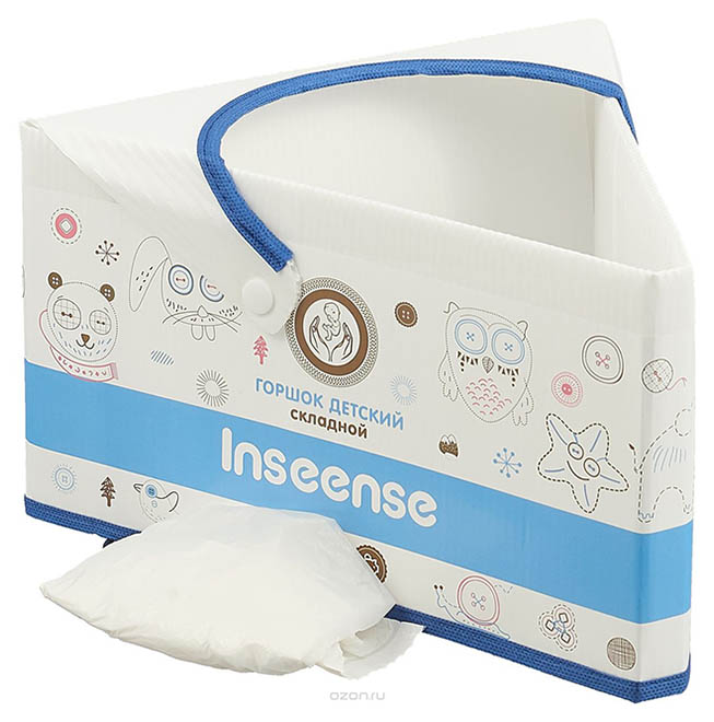 

Горшок детский Inseense, складной, картонный, Белый