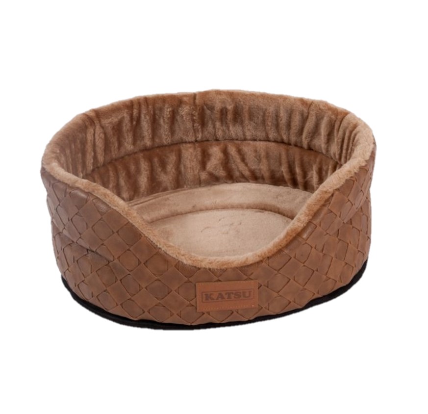 

Лежанка для кошек и собак Katsu Skaj, коричневая, XS, 40х35х16 см