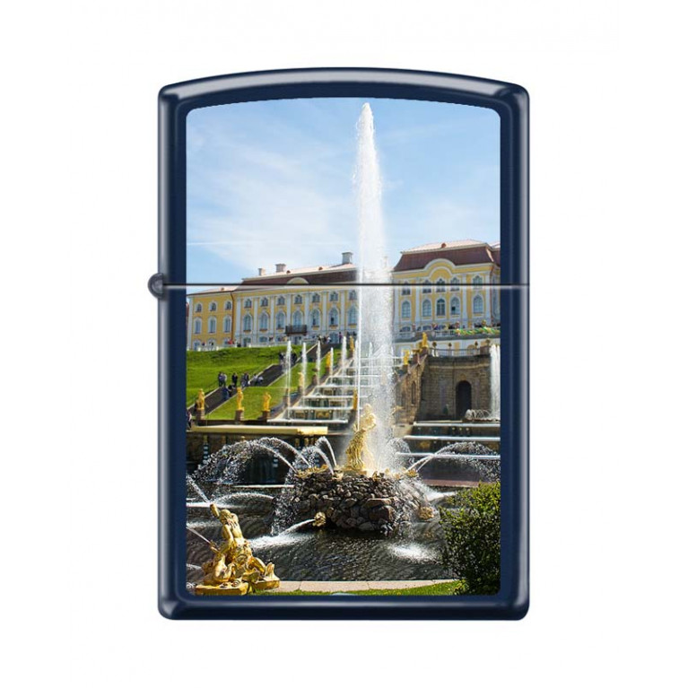 

Бензиновая зажигалка Zippo 239 Peterhof Navy Matte, 239 Peterhof