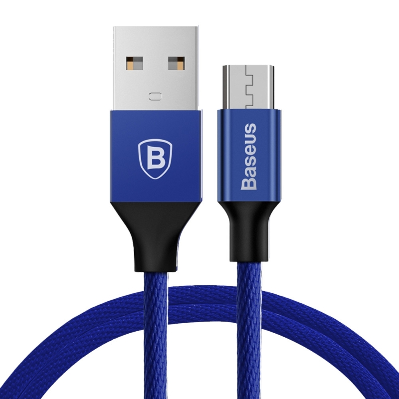фото Кабель baseus yiven microusb 1.5m blue/black/blue
