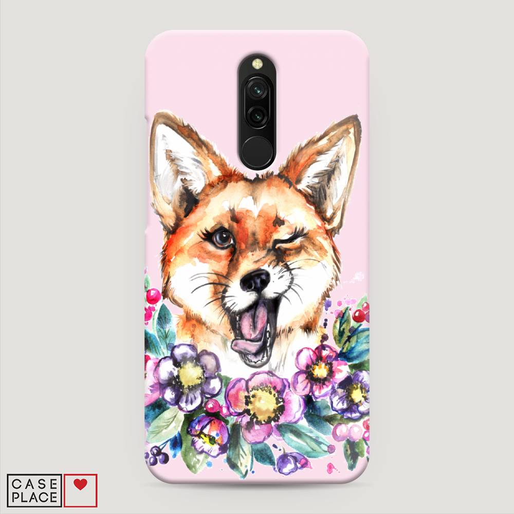 

Пластиковый чехол "Подмигивающая лиса" на Xiaomi Redmi 8, 37120-7