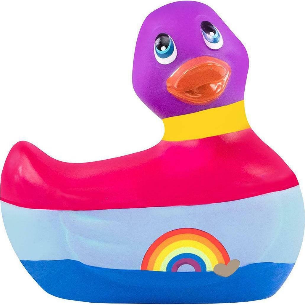 фото Вибратор-уточка i rub my duckie 2.0 colors с разноцветными полосками big teaze toys