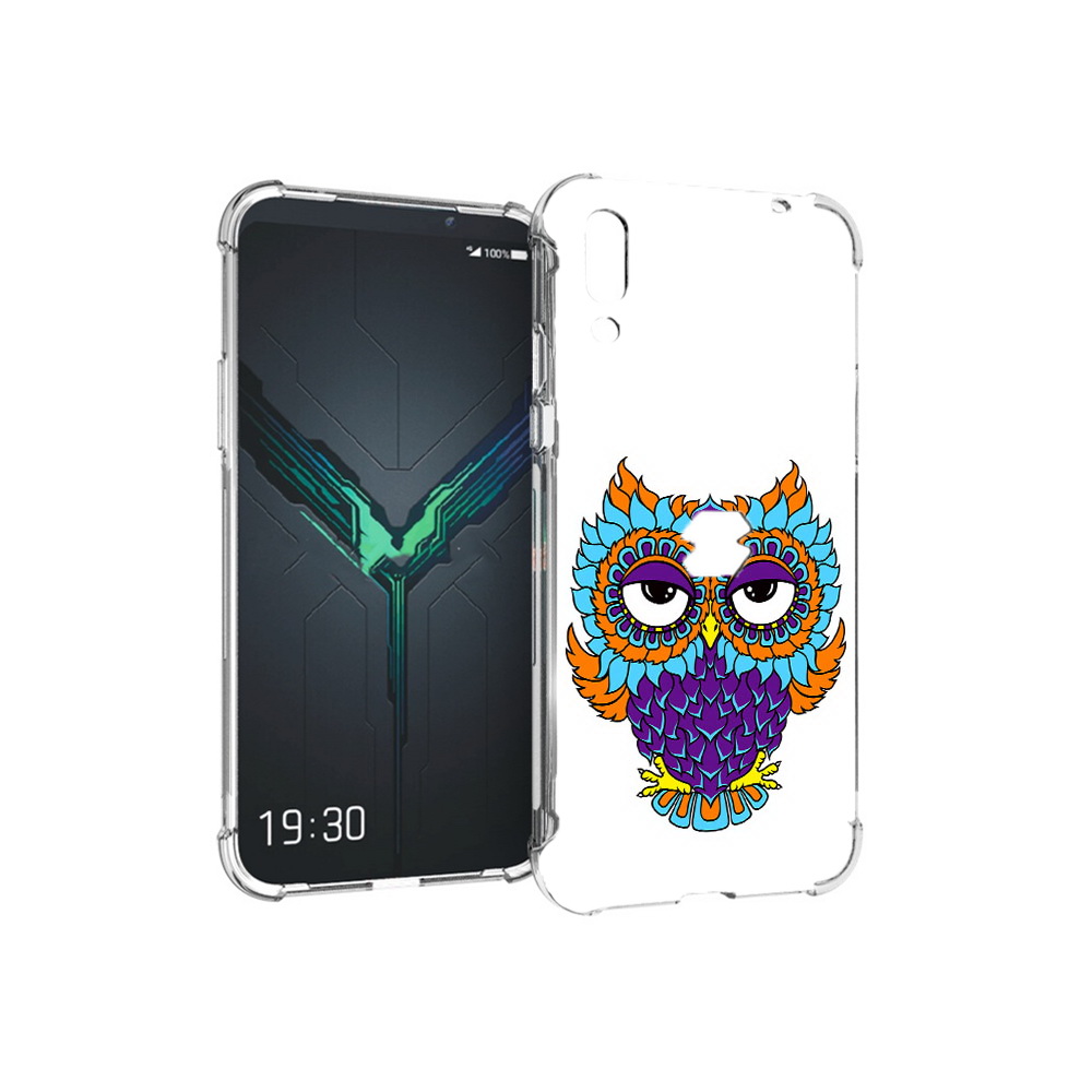 

Чехол MyPads Tocco для Xiaomi Black Shark 2 Цветная сова (PT144492.263.198), Прозрачный, Tocco