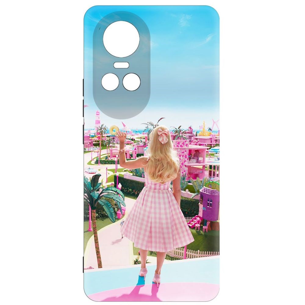 Чехол-накладка Krutoff Soft Case Барбиленд для Oppo Reno10 5G черный