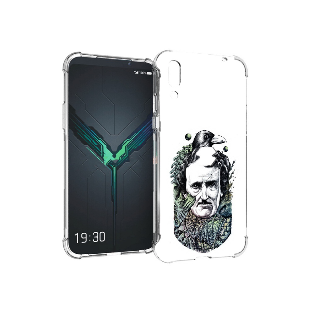 

Чехол MyPads Tocco для Xiaomi Black Shark 2 Эдгар Аллан с вороном (PT144492.263.203), Прозрачный, Tocco