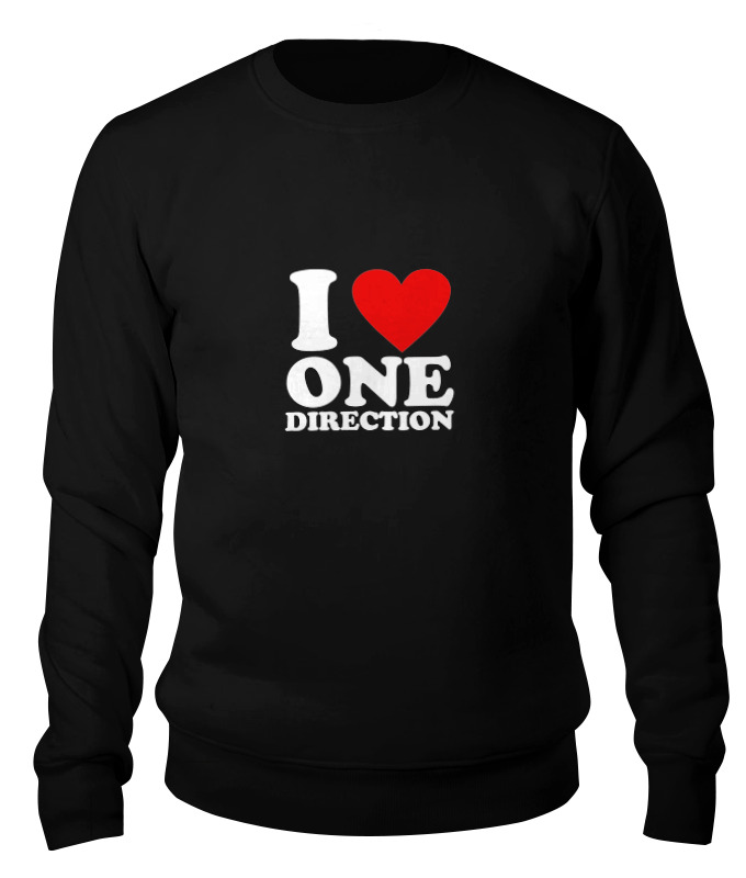 

Свитшот унисекс Printio One direction черный S, One direction