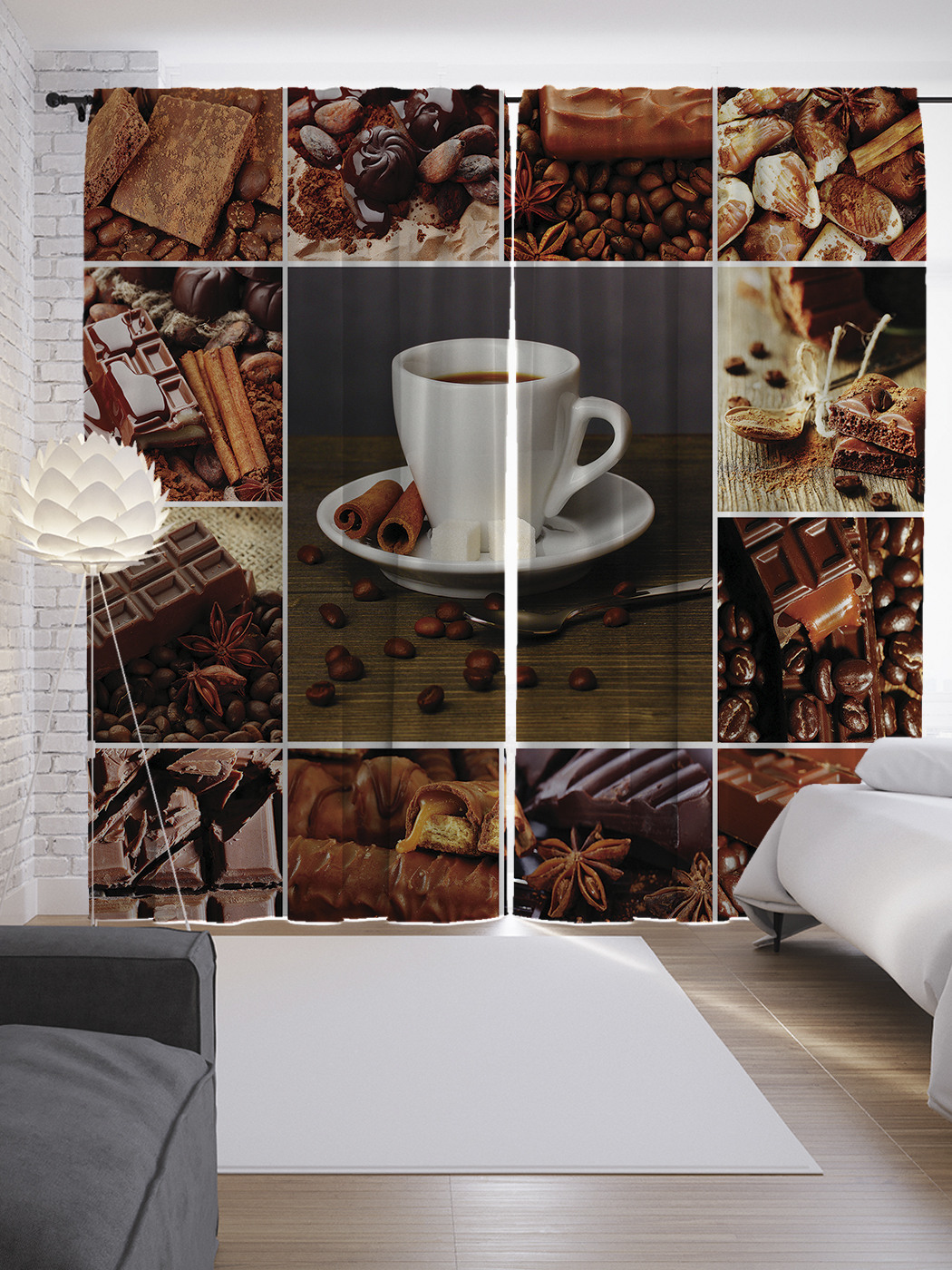 

Шторы JoyArty с фотопечатью "Чашечка кофе" из сатена, 290х265 см, Чашечка кофе