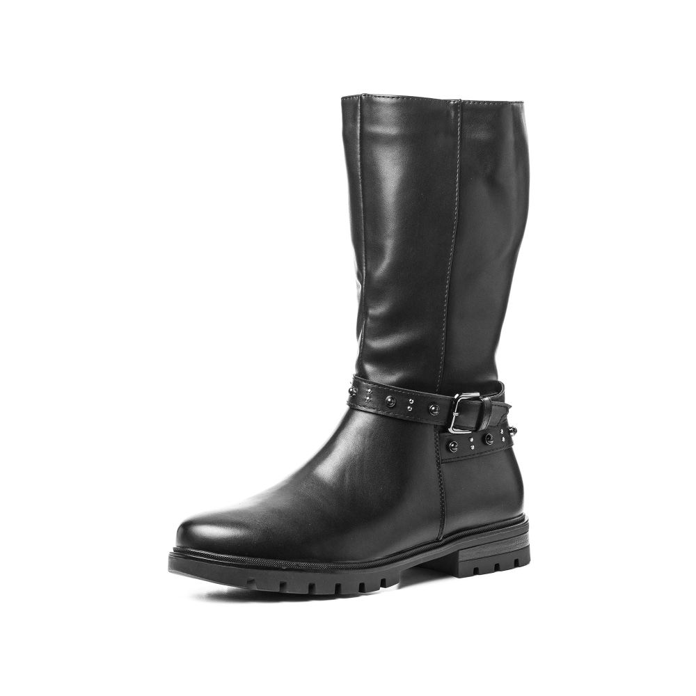 фото Сапоги женские instreet 91-22wb-052sw черные 39 ru
