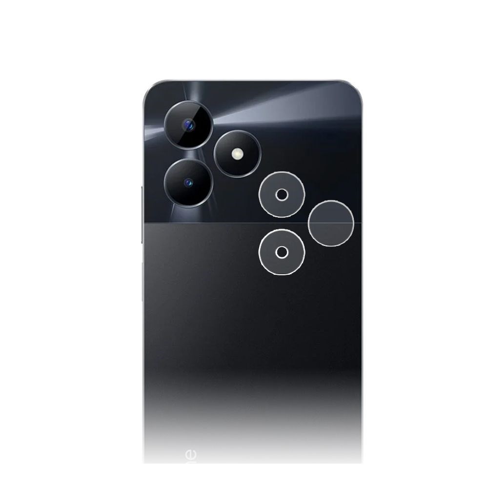 

Стекло защитное гибридное МАТОВОЕ Krutoff для камеры Realme C51 (2шт.)