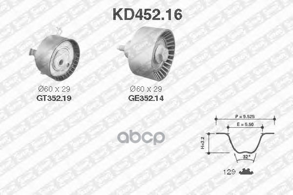 Комплект Ремня Грм Ford, Kd45216 Snr Kd452.16