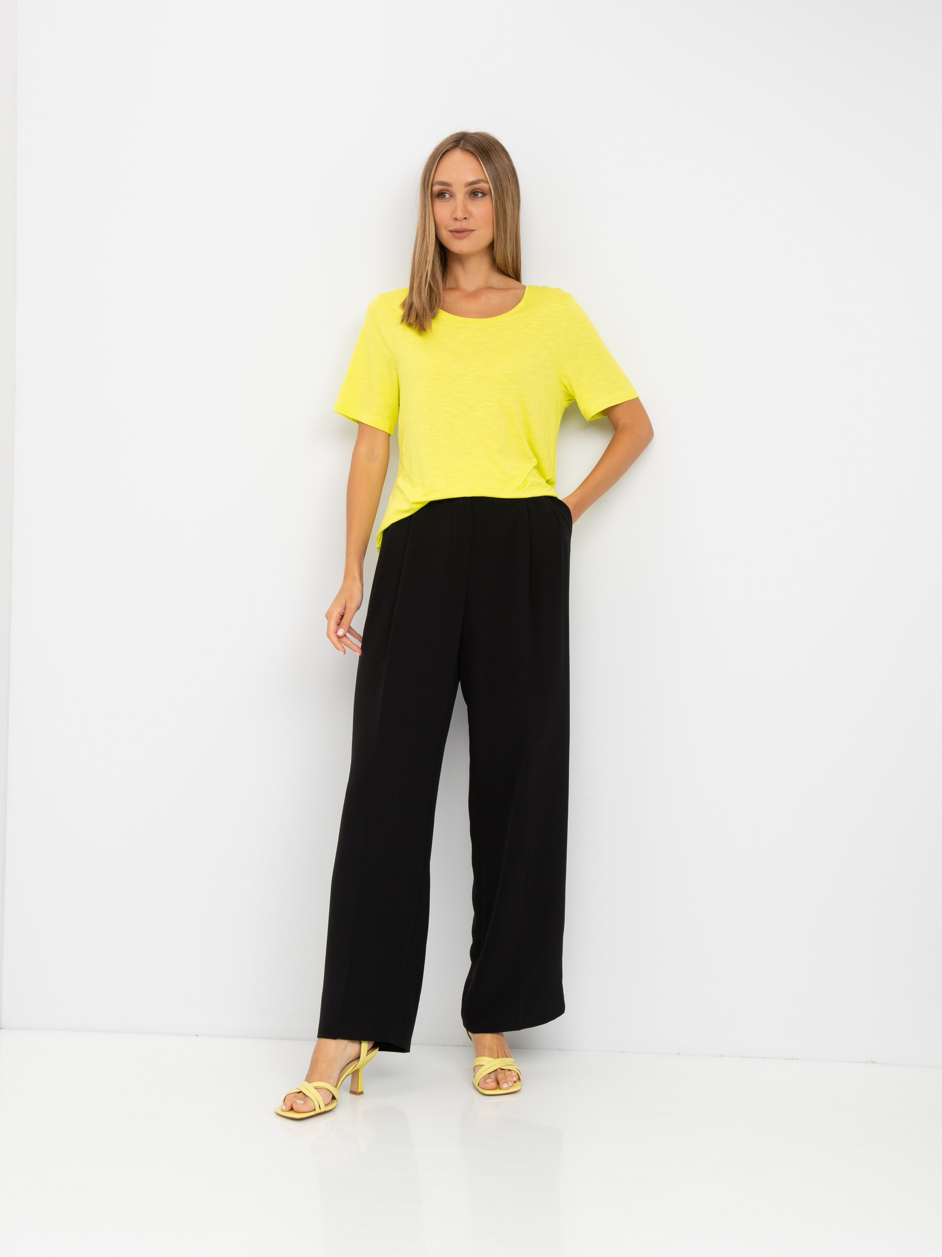 

Футболка женская TAIFUN by GERRY WEBER 371302-16100-4220 желтая 40, Желтый, 371302-16100