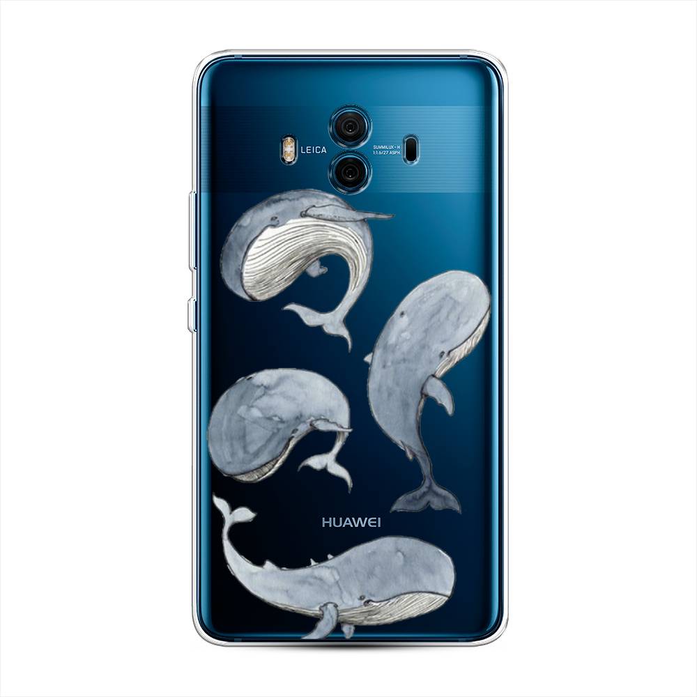 

Чехол Awog на Huawei Mate 10 "Киты", Разноцветный, 63350-1