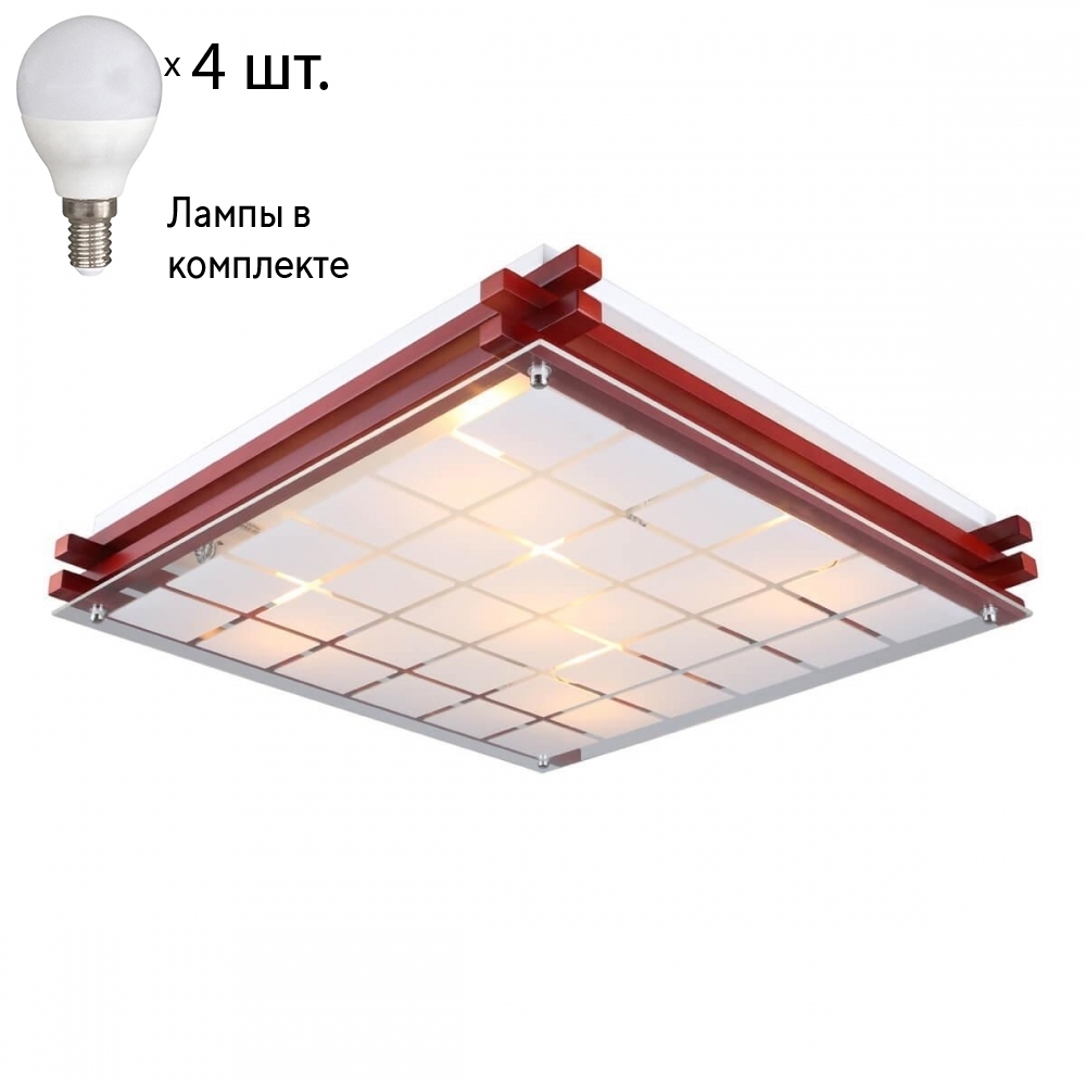 

Светильник потолочный с лампочками Omnilux OML-40527-04+Lamps