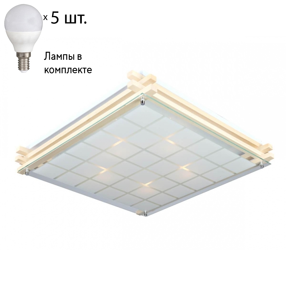 

Светильник потолочный с лампочками Omnilux OML-40517-05+Lamps