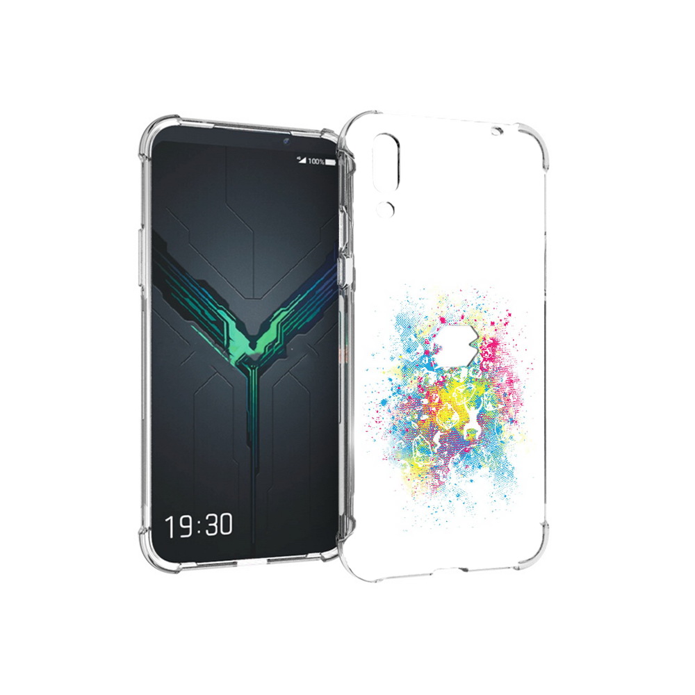

Чехол MyPads Tocco для Xiaomi Black Shark 2 акварель абстракция (PT144492.263.214), Прозрачный, Tocco