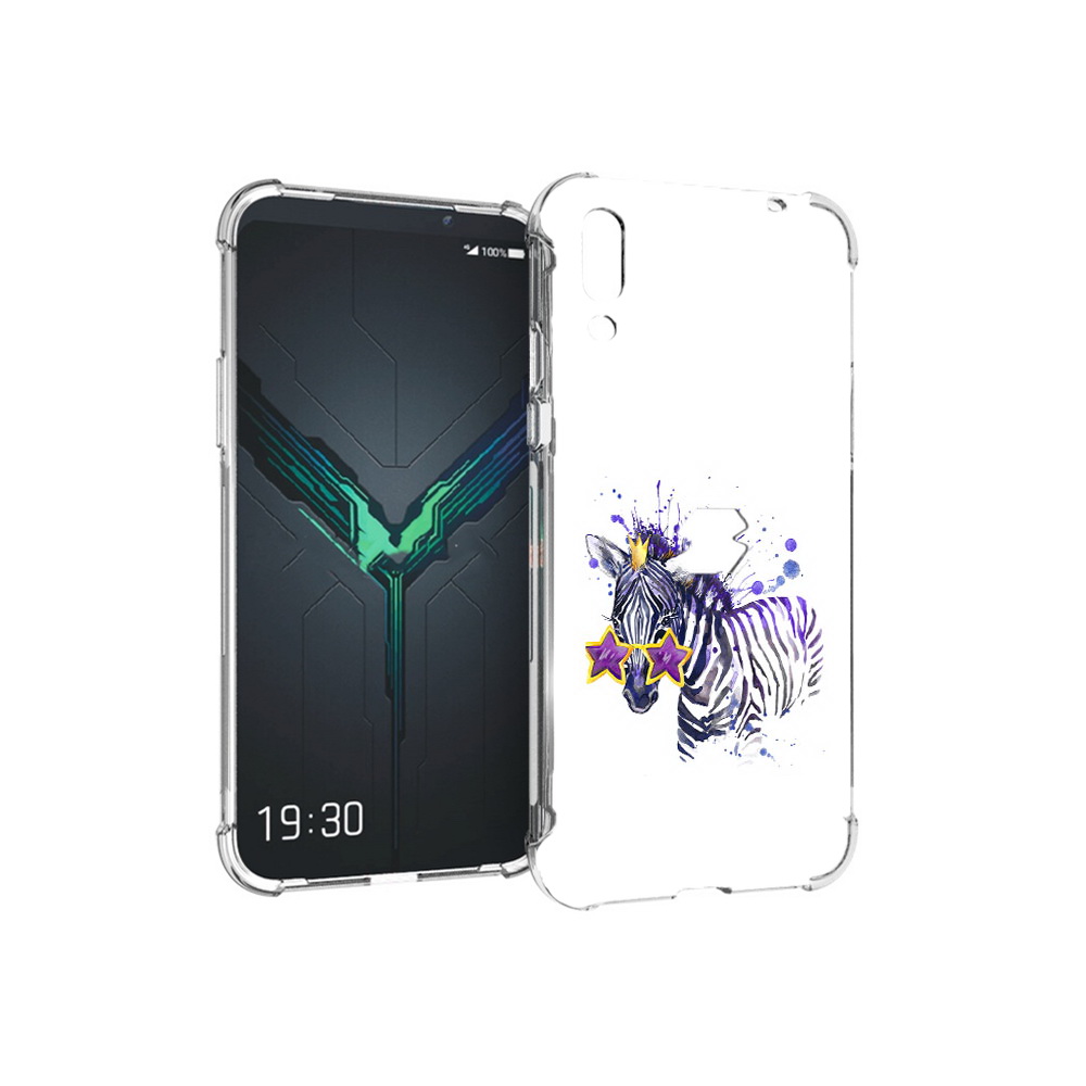 

Чехол MyPads Tocco для Xiaomi Black Shark 2 акварельная зебра (PT144492.263.215), Прозрачный, Tocco