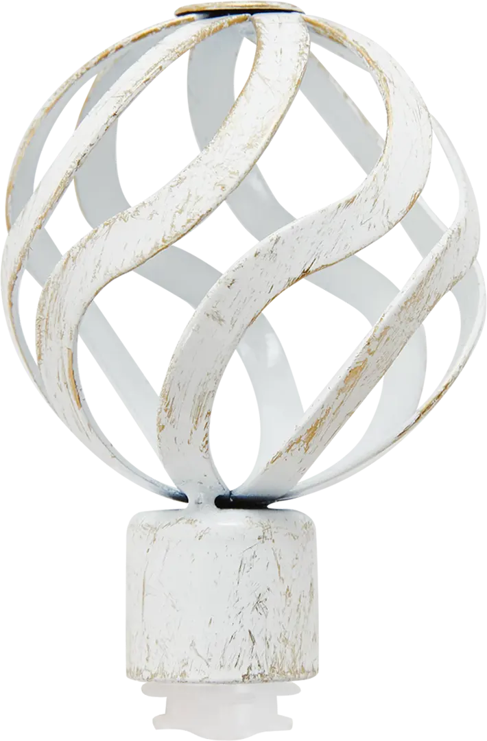 Наконечник Карусель Inspire алюминий цвет белый классик 20 см ваза двухъярусная easy life рождественская карусель