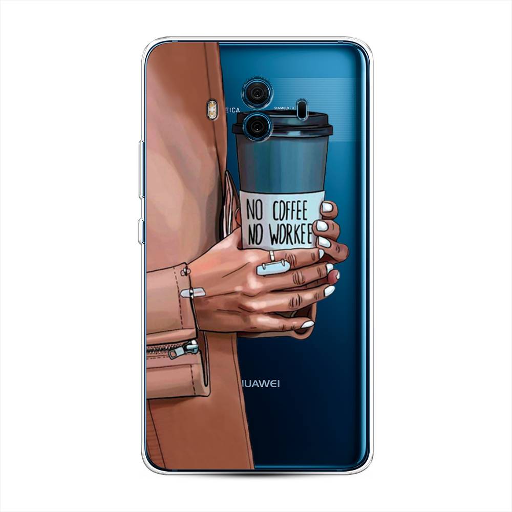 

Чехол Awog на Huawei Mate 10 "No coffee", Разноцветный, 63350-7