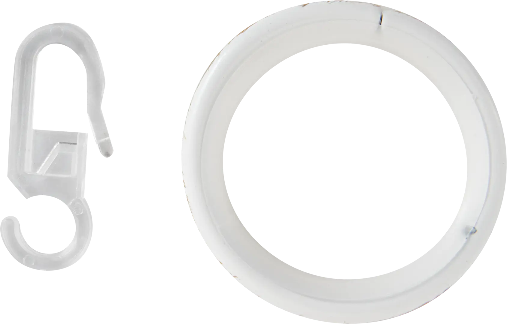 Кольцо с крючком Inspire металл цвет белый классик 20 см 10 шт