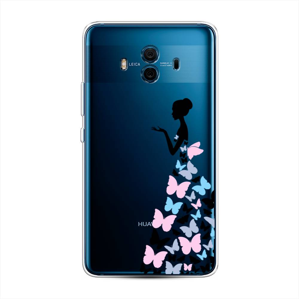фото Чехол awog "платье из бабочек" для huawei mate 10