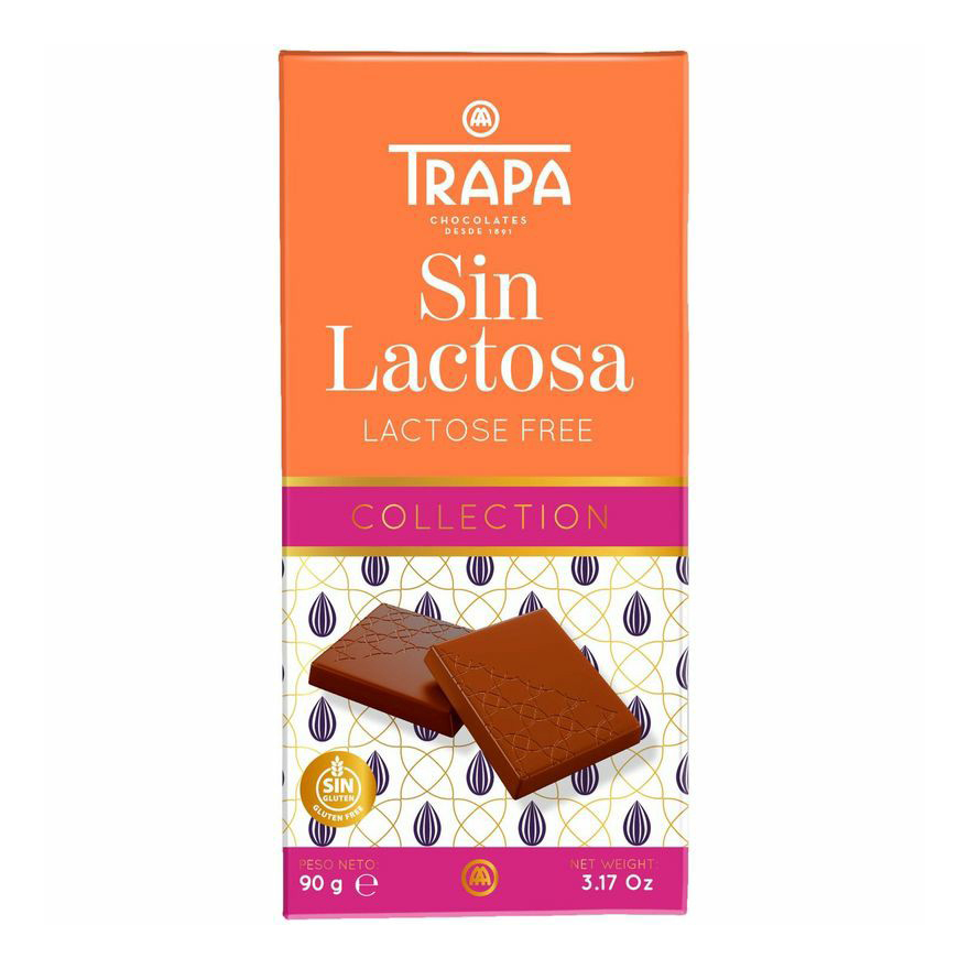 Шоколад Trapa молочный без лактозы 90 г
