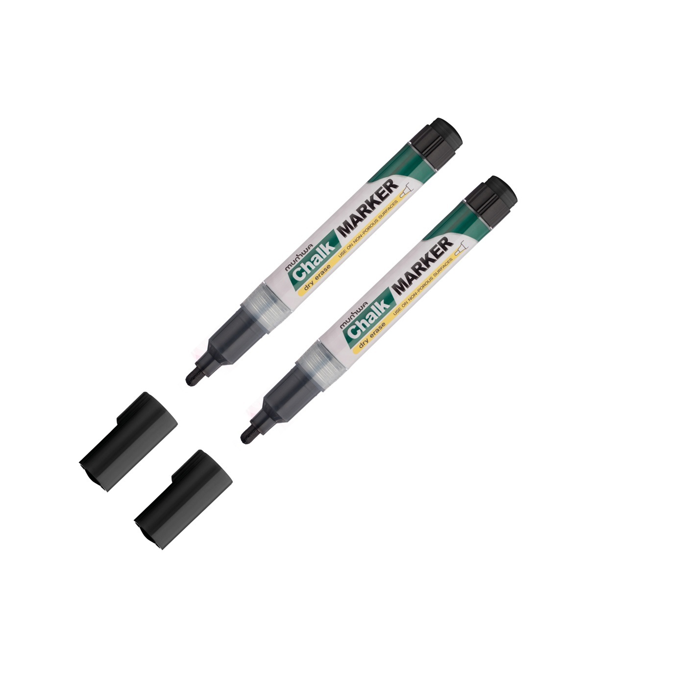 

Маркер меловой MunHwa Chalk Marker черный, 3 мм, спиртовая основа 2 штуки