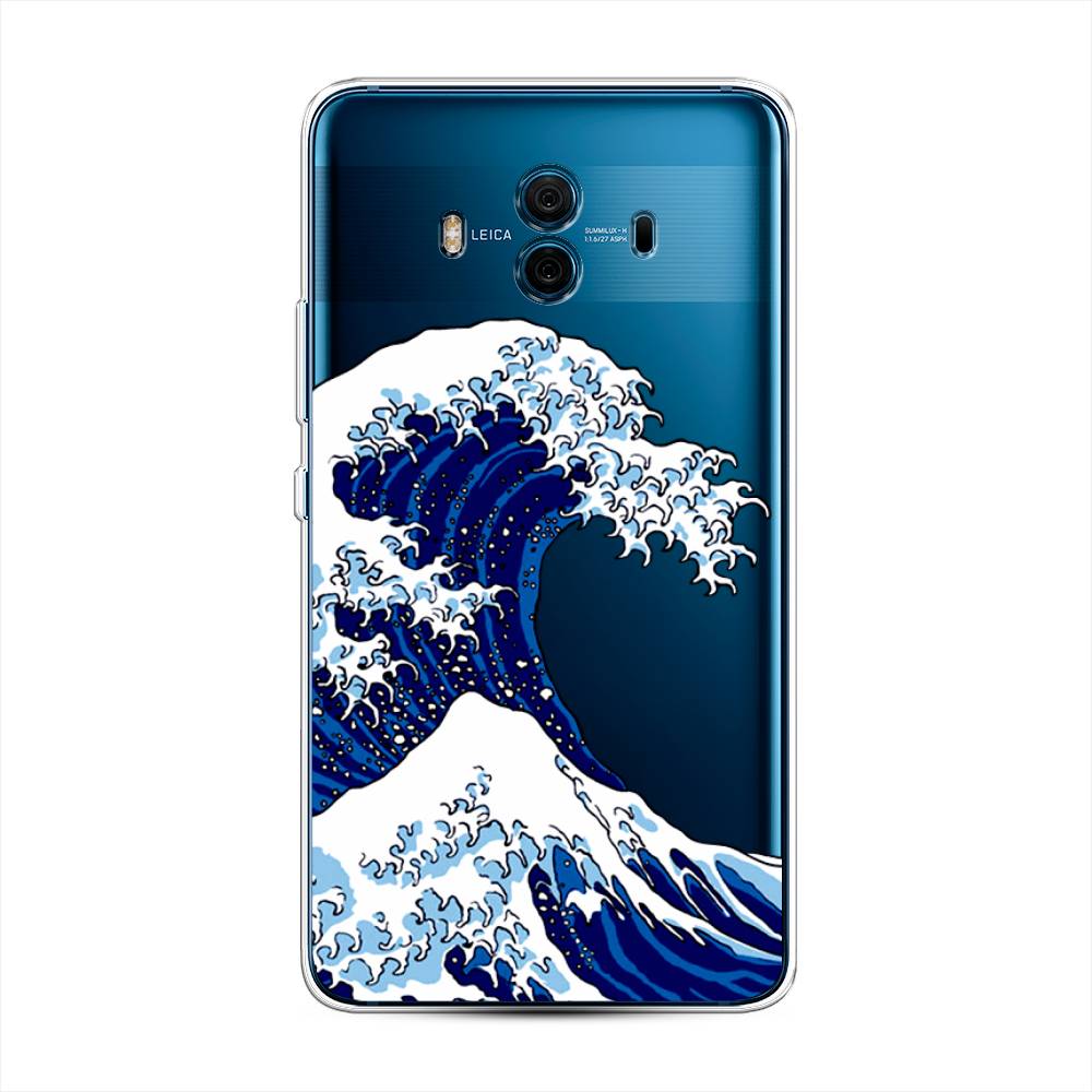 

Чехол Awog на Huawei Mate 10 "Волна в Канагаве", Разноцветный, 63350-4