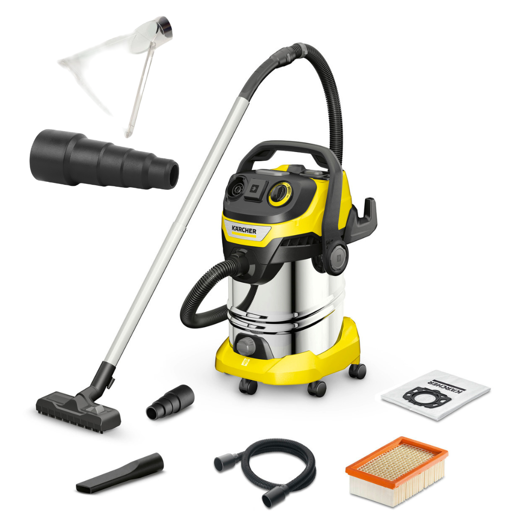 фото Пылесос karcher wd 6 p s v-30/6/22/t 1.628-360-5+широкая насадка, переходник 5 ст