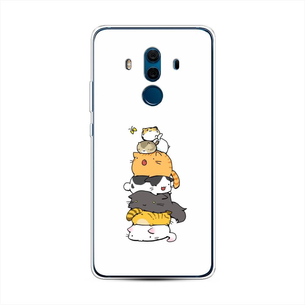 

Чехол Awog на Huawei Mate 10 Pro "Бутерброд из котиков", Разноцветный, 63450-10