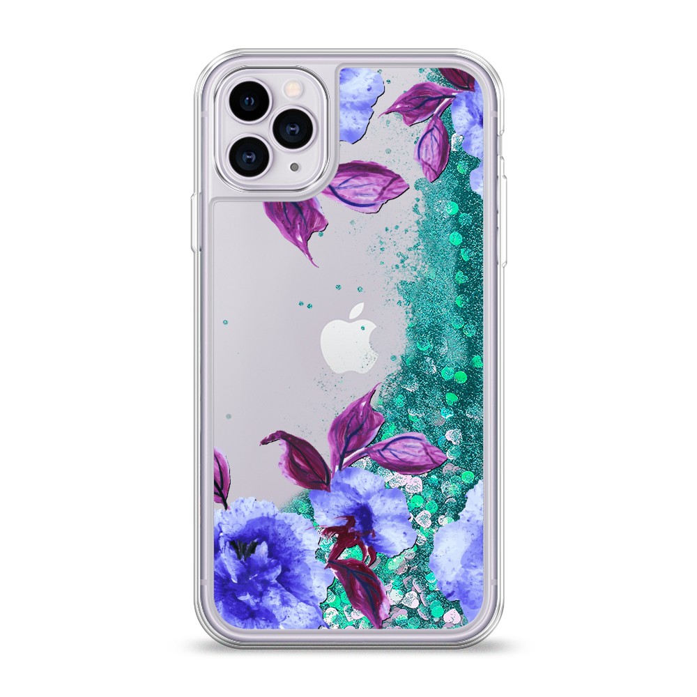 

Жидкий чехол с блестками "Цветочная фантазия 5" на Apple iPhone 11 Pro, 12395-1