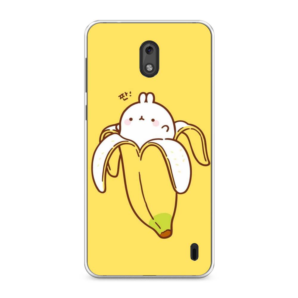 

Чехол Awog на Nokia 2 / Нокиа 2 "Зайчик-бананчик", Желтый;белый, 120850-2