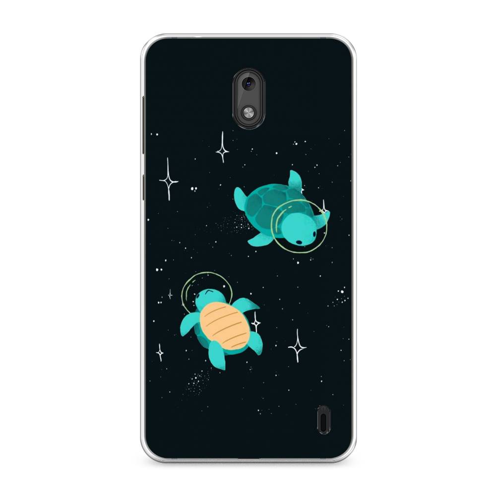 

Чехол Awog на Nokia 2 / Нокиа 2 "Черепашки космонавты", Черный;синий, 120850-4