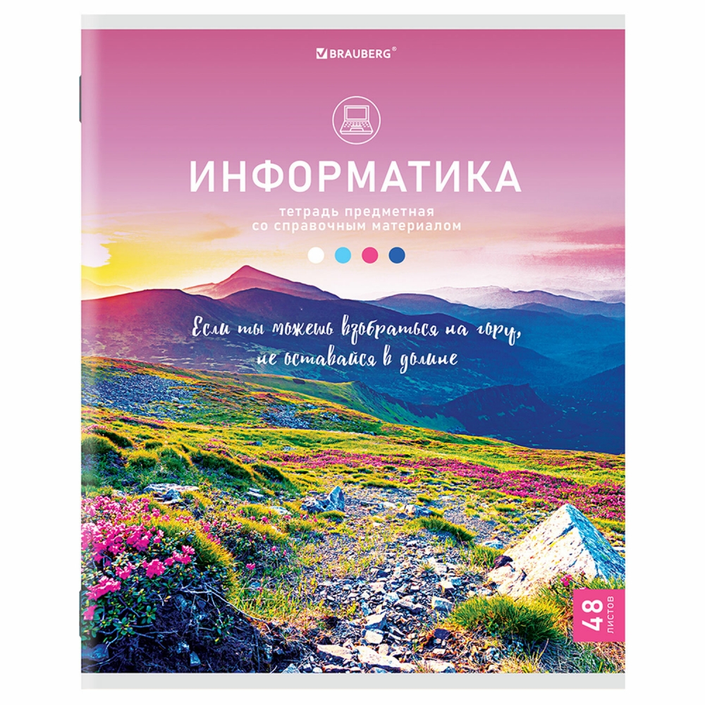 

Тетрадь предметная BRAUBERG Классика NATURE Информатика 48 л клетка, 404586