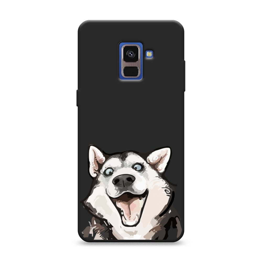 

Чехол Awog на Samsung Galaxy A8 2018 "Радостный хаски", Разноцветный, 25452-1