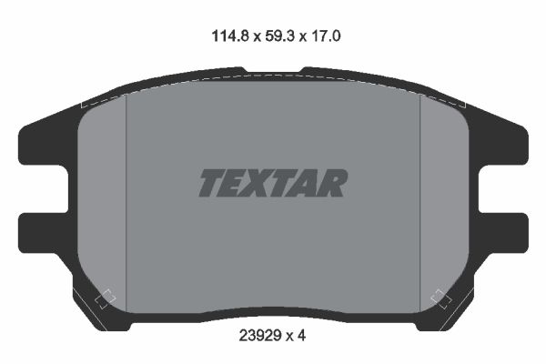 

Тормозные колодки Textar дисковые 2392901