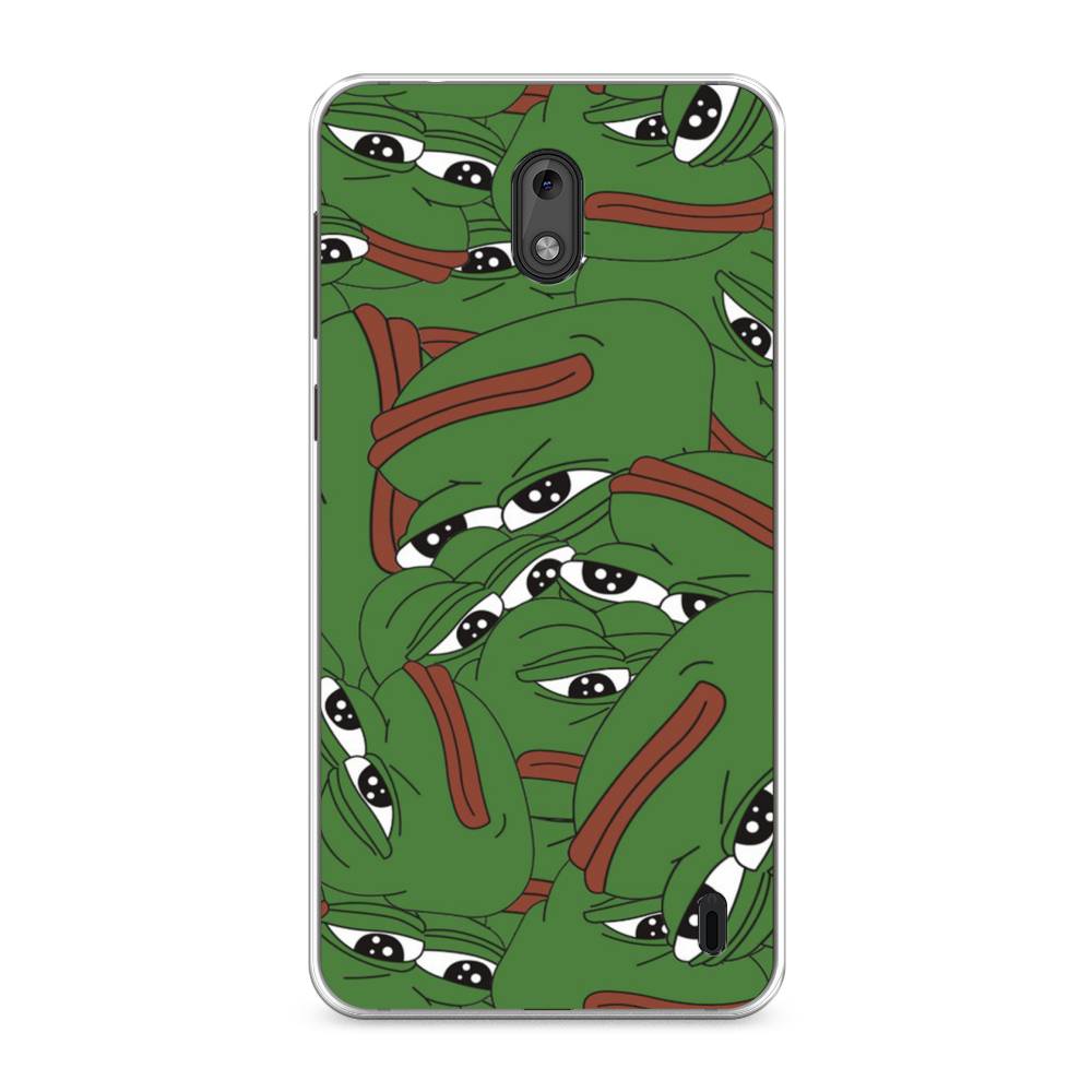 

Чехол Awog на Nokia 2 / Нокиа 2 "Печальный frog", Зеленый;белый, 120850-9