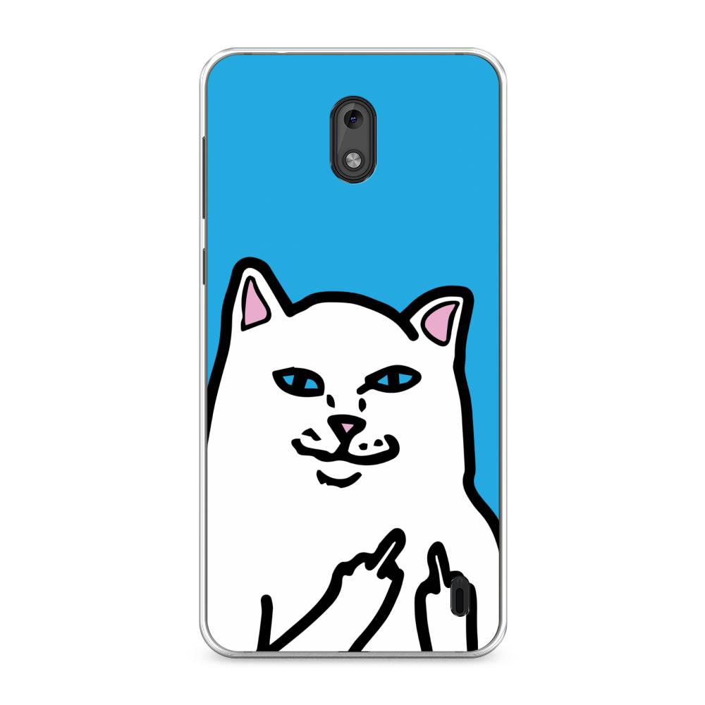 

Чехол Awog на Nokia 2 / Нокиа 2 "Кот жесть", Белый;голубой;черный, 120850-9