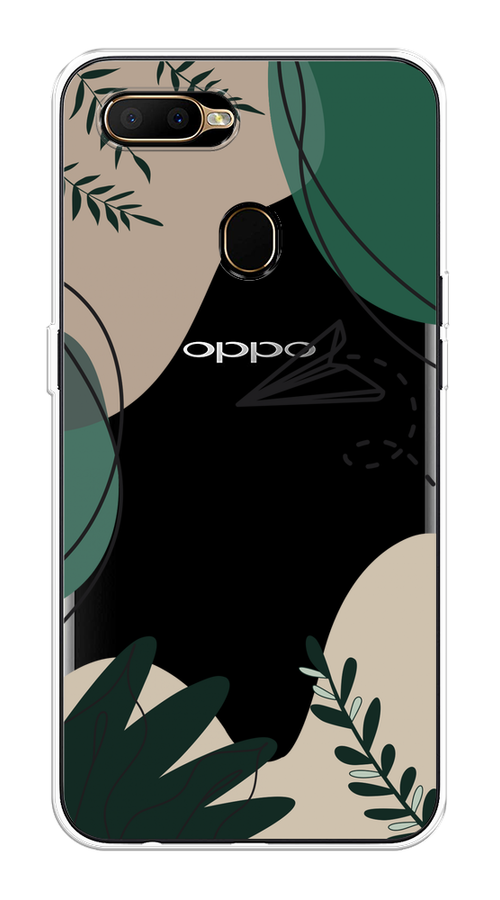 

Чехол на Oppo A5s "Secret Garden", Зеленый;бежевый;черный, 252350-1