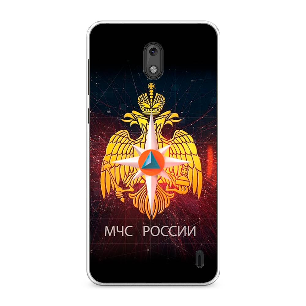 

Чехол Awog на Nokia 2 / Нокиа 2 "МЧС России", Черный;желтый;красный, 120850-5