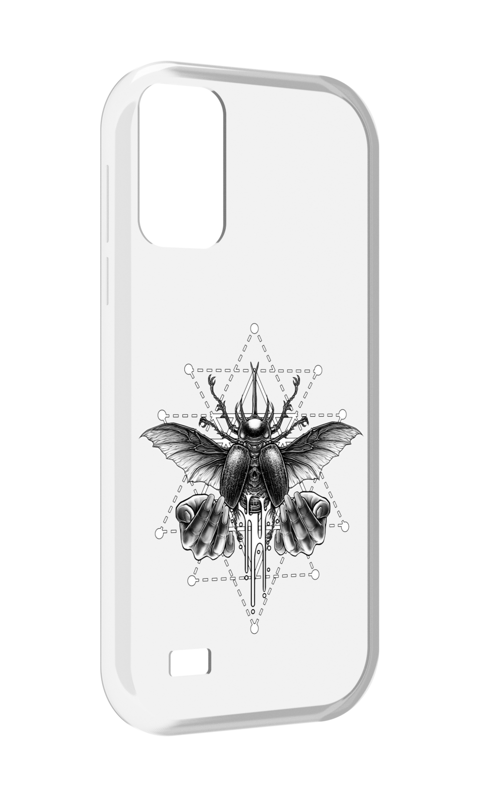 

Чехол MyPads скарабей для Oukitel C31, Прозрачный, Tocco