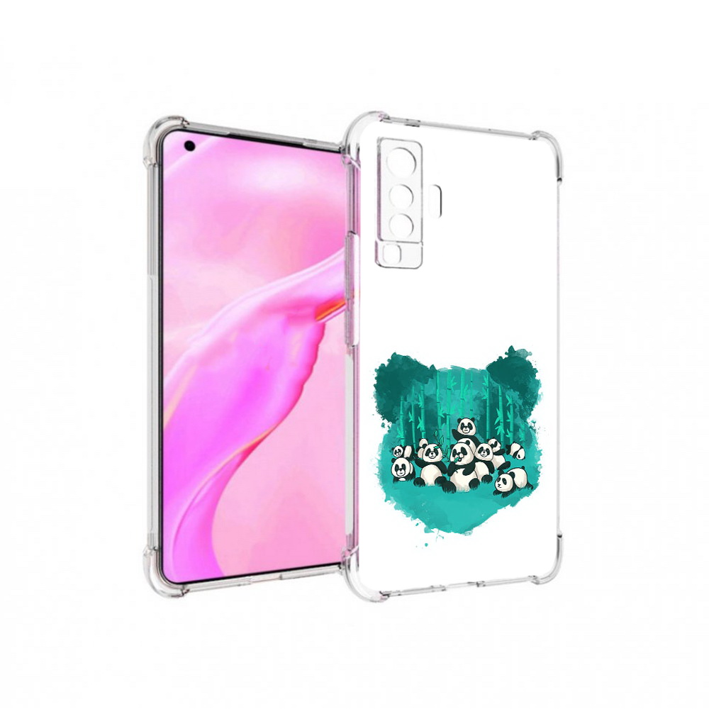 

Чехол MyPads Tocco для Vivo X50 нарисованные панды (PT226969.391.508), Прозрачный, Tocco