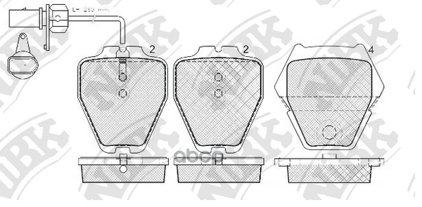

Колодки дисковые передние audi a8 2.8-6.0/2.5tdi/3.3tdi 98-99 Pn0138w-nibk