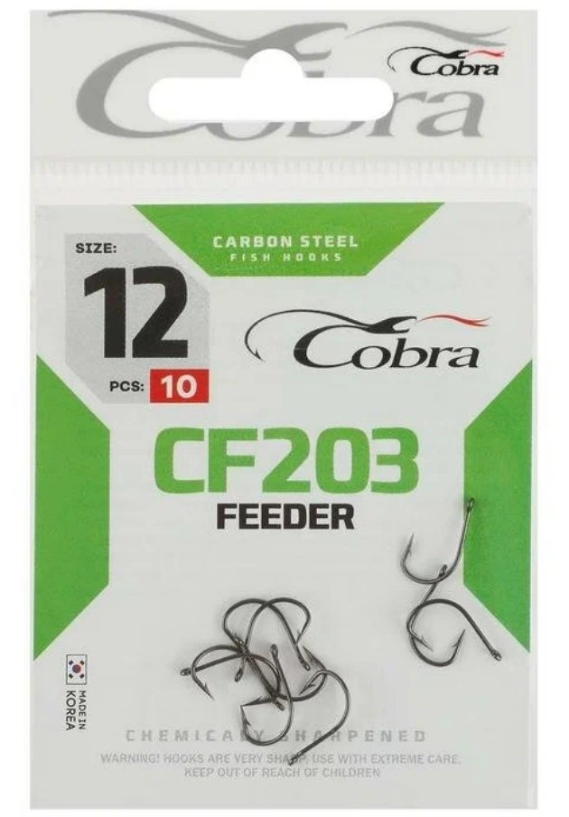 Крючки Cobra FEEDER CF203 №012 10шт.