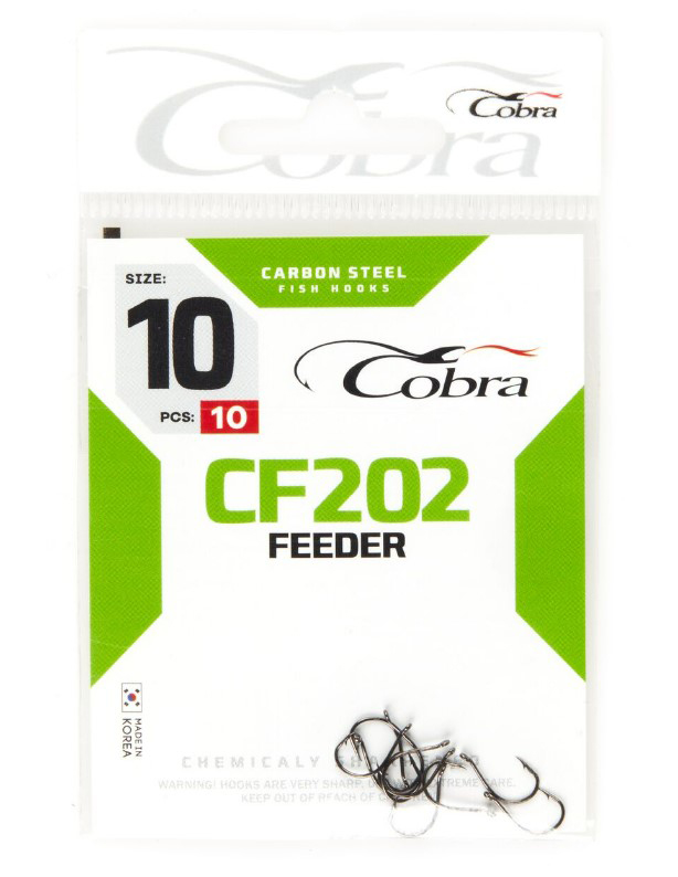 Крючки Cobra Feeder CF202 №010 10шт.