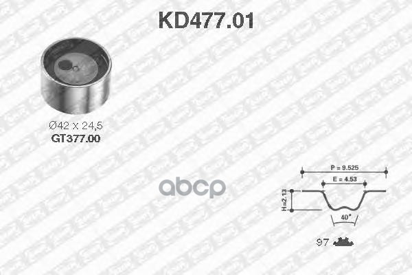 Kd477.01_Рем.К-Кт Грм! 97 Зуб. Suzuki Swift/Samurai 1.0 89-01