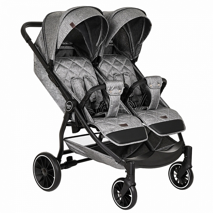 

Коляска Pituso DUOCITY для двойни прогулочная Т1 Grey Metallic/EVA, DUOCITY