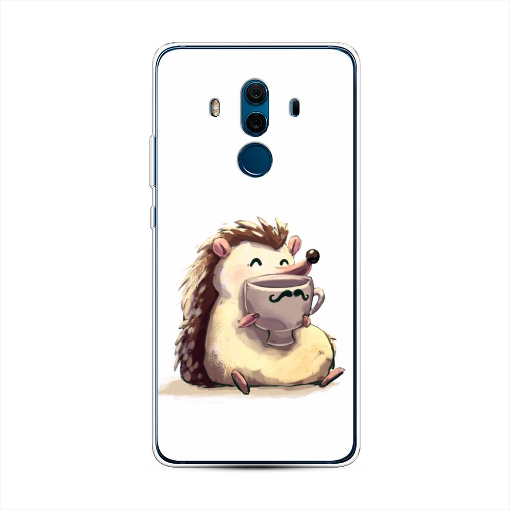 

Чехол Awog на Huawei Mate 10 Pro "Еж кофеман", Разноцветный, 63450-10