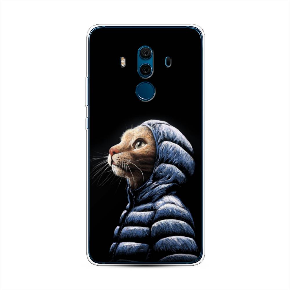

Чехол Awog на Huawei Mate 10 Pro "Кот в капюшоне", Разноцветный, 63450-2