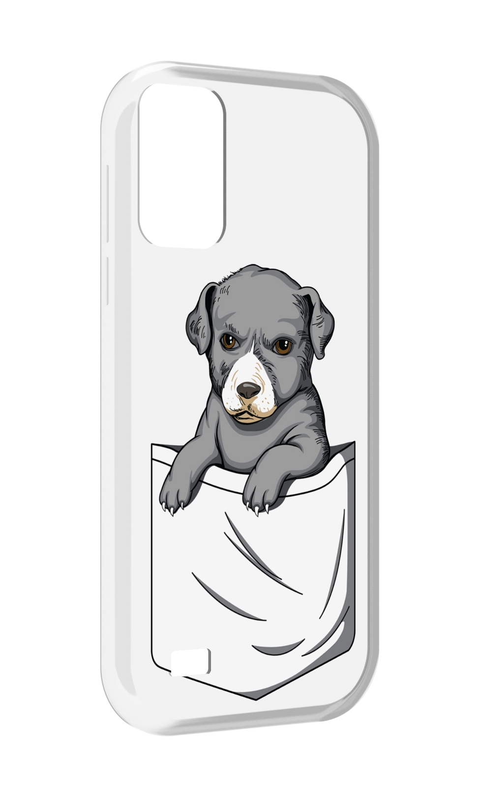 

Чехол MyPads собачка в кармане для Oukitel C31, Прозрачный, Tocco